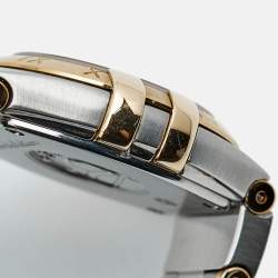 مملوكة مسبقًا Omega Constellation 123.20.24.60.02.002 Silver Dial 18K Yellow Gold Stainless Steel Women's Wristwatch 24 mm