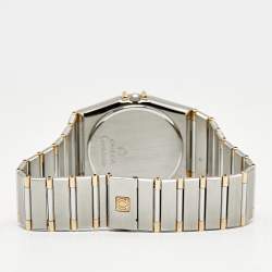 Pre Owned ساعة يد نسائية أوميغا كونستليشن 396.1070.1/ 396.1080.1 ستانلس ستيل و ذهب أصفر عيار 18 مينا شامبين 32.50 مم