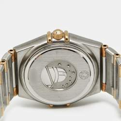 Pre Owned ساعة يد نسائية أوميغا كونستليشن 396.1070.1/ 396.1080.1 ستانلس ستيل و ذهب أصفر عيار 18 مينا شامبين 32.50 مم