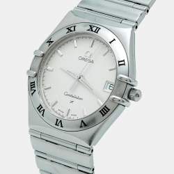 مملوكة مسبقًا Omega Constellation 396.1201 Silver Dial Stainless Steel Women's Wristwatch 33 mm