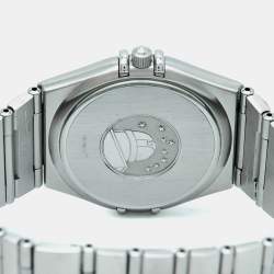 مملوكة مسبقًا Omega Constellation 396.1201 Silver Dial Stainless Steel Women's Wristwatch 33 mm