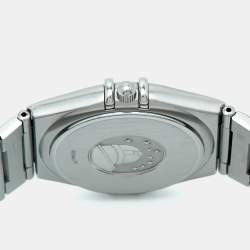 مملوكة مسبقًا Omega Constellation 396.1201 Silver Dial Stainless Steel Women's Wristwatch 33 mm