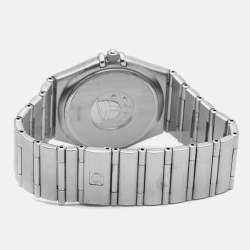 مملوكة مسبقًا ساعة يد نسائية أوميغا كونستليشن 396.1201 ستانلس ستيل فضية 33 مم