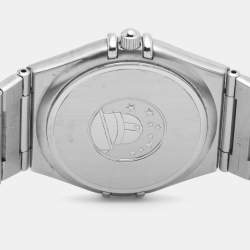 مملوكة مسبقًا ساعة يد نسائية أوميغا كونستليشن 396.1201 ستانلس ستيل فضية 33 مم