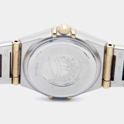Pre Owned Omega Constellation 1262.70.00 Mother Of Pearl Dial 18k Yellow Gold Stainless Steel Women's Wristwatch 22.50 mm