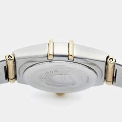 Pre Owned Omega Constellation 1262.70.00 Mother Of Pearl Dial 18k Yellow Gold Stainless Steel Women's Wristwatch 22.50 mm