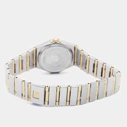 Pre Owned Omega Constellation 1262.70.00 Mother Of Pearl Dial 18k Yellow Gold Stainless Steel Women's Wristwatch 22.50 mm