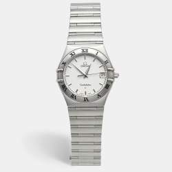Pre Owned Omega Constellation 1512.30.00 Silver Dial Stainless Steel Women's Wristwatch 33.50 mm