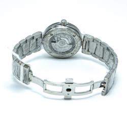 Omega Purple Stainless Steel Deville Ladymatic Diamond Women's Watch 34MM