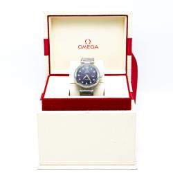 Omega Purple Stainless Steel Deville Ladymatic Diamond Women's Watch 34MM