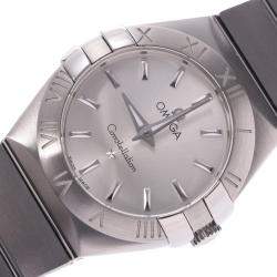 Omega Silver Stainless Steel Constellation 123.10 Women's Wristwatch 26 MM