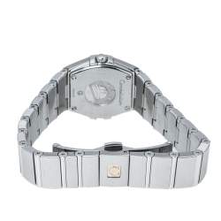 Omega Silver Stainless Steel Constellation 123.10.24.60.02.001 Women's Wristwatch 24 mm