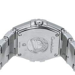 Omega Silver Stainless Steel Constellation 123.10.24.60.02.001 Women's Wristwatch 24 mm