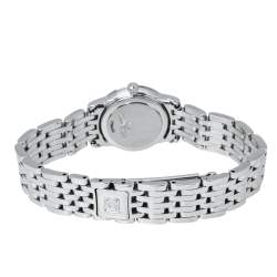 Pre Owned Omega Silver Stainless Steel De Ville 595.1055 Women's Wristwatch 22 mm
