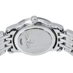 Pre Owned Omega Silver Stainless Steel De Ville 595.1055 Women's Wristwatch 22 mm