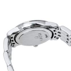Pre Owned Omega Silver Stainless Steel De Ville 595.1055 Women's Wristwatch 22 mm