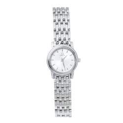 Pre Owned Omega Silver Stainless Steel De Ville 595.1055 Women's Wristwatch 22 mm