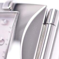 Pre Owned Omega Pink MOP Stainless Steel Constellation Quadro 1531.73 Women's Wristwatch 15 x 20 MM