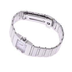 Pre Owned Omega Pink MOP Stainless Steel Constellation Quadro 1531.73 Women's Wristwatch 15 x 20 MM