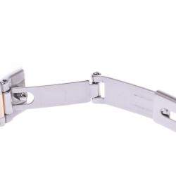 Pre Owned Omega MOP 18K Yellow Gold And Stainless Steel Constellation Quartz Women's Wristwatch 22 MM