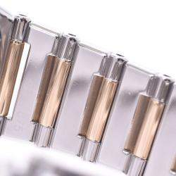 Pre Owned Omega MOP 18K Yellow Gold And Stainless Steel Constellation Quartz Women's Wristwatch 22 MM