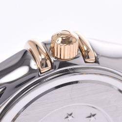 Pre Owned Omega MOP 18K Yellow Gold And Stainless Steel Constellation Quartz Women's Wristwatch 22 MM