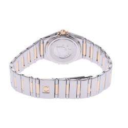 Pre Owned Omega MOP 18K Yellow Gold And Stainless Steel Constellation Quartz Women's Wristwatch 22 MM