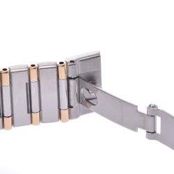 Pre Owned Omega White Yellow Gold And Stainless Steel Constellation 1262.30 Women's Wristwatch 23 MM