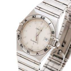 Pre Owned Omega Silver Stainless Steel Constellation 1582.30 Women's Wristwatch 27 MM