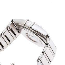 Pre Owned Omega Silver Stainless Steel Constellation 1582.30 Women's Wristwatch 27 MM