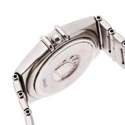 Pre Owned Omega Silver Stainless Steel Constellation 1582.30 Women's Wristwatch 27 MM