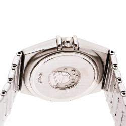 Pre Owned Omega Silver Stainless Steel Constellation 1582.30 Women's Wristwatch 27 MM