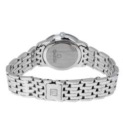 Pre Owned Omega Mother Of Pearl Stainless Steel De Ville Prestige 424.10.27.60.05.001 Women's Wristwatch 27.40 mm