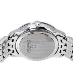 Pre Owned Omega Mother Of Pearl Stainless Steel De Ville Prestige 424.10.27.60.05.001 Women's Wristwatch 27.40 mm