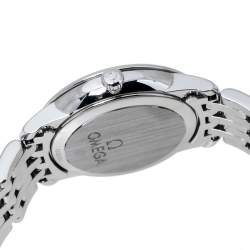 Pre Owned Omega Mother Of Pearl Stainless Steel De Ville Prestige 424.10.27.60.05.001 Women's Wristwatch 27.40 mm