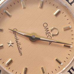 Omega Champagne 18K Yellow Gold And Stainless Steel Constellation 1262.10 Quartz Women's Wristwatch 22 MM