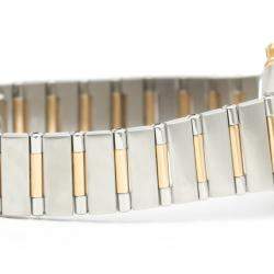 Pre Owned Omega MOP Diamonds 18K Rose Gold And Stainless Steel Constellation Quartz 1360.75 Women's Wristwatch 26 MM