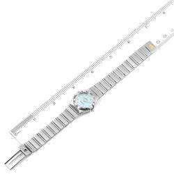 Omega Blue Diamonds Stainless Steel Constellation 1567.86.00 Women's Wristwatch 22.5 MM
