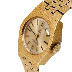 Pre Owned Omega Gold 18K Yellow Gold Ladymatic Vintage Women's Wristwatch 22MM