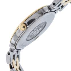 Pre Owned Omega White Two Tone Stainless Steel De Ville Prestige Women's Wristwatch 23MM