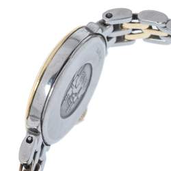 Pre Owned Omega White Two Tone Stainless Steel De Ville Prestige Women's Wristwatch 23MM