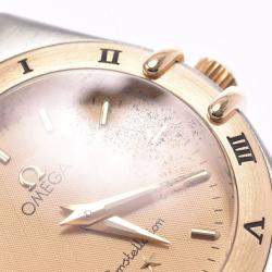 Pre Owned Omega Champagne 18K Yellow Gold And Stainless Steel Constellation 1262.10 Quartz Women's Wristwatch 24 MM