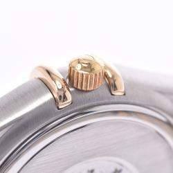 Pre Owned Omega Champagne 18K Yellow Gold And Stainless Steel Constellation 1262.10 Quartz Women's Wristwatch 24 MM