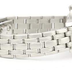 Pre Owned Omega White Stainless Steel Seamaster 120M 2581.70 Women's Wristwatch 26 MM