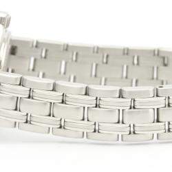 Pre Owned Omega White Stainless Steel Seamaster 120M 2581.70 Women's Wristwatch 26 MM