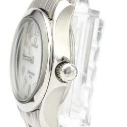 Pre Owned Omega White Stainless Steel Seamaster 120M 2581.70 Women's Wristwatch 26 MM