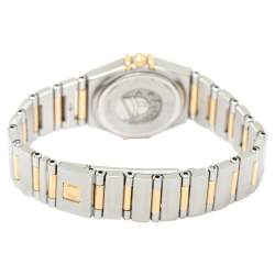 Pre Owned Omega MOP 18K Yellow Gold & Stainless Steel Diamond Constellation 895.1203 Women's Wristwatch 22 mm