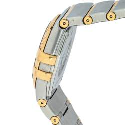 Omega Coral Mother Of Pearl 18K Yellow Gold & Stainless Steel Constellation Women's Wristwatch 27mm 