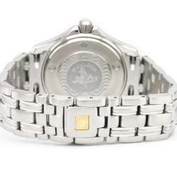 Pre Owned Omega Silver Stainless Steel Seamaster 2581.31 Women's Wristwatch 26MM