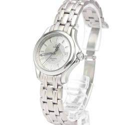 Pre Owned Omega Silver Stainless Steel Seamaster 2581.31 Women's Wristwatch 26MM